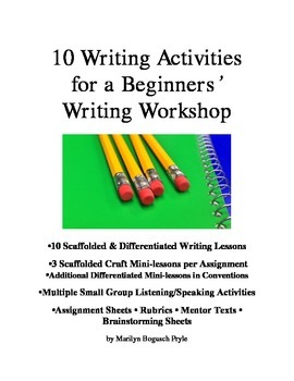 Preview of Writing Workshop for Middle School: 10 Easy Narrative and Persuasive Assignments