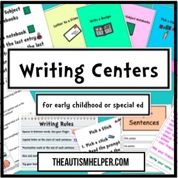 Preview of 10 Writing Centers for Special Education