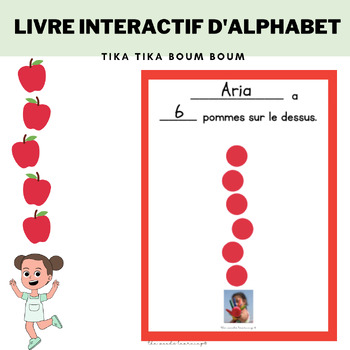 Preview of 10 apples up on top- French & English Interactive Student Book