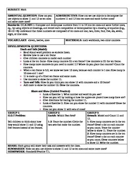 10 chapter 7 go math lessons kindergarten and a chapter 7 review lesson.