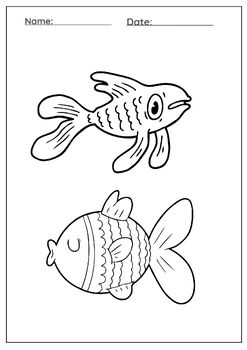 coloring fish pages