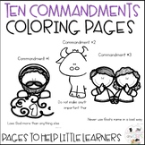 10 commandment coloring pages for preschool
