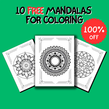 Preview of 10 free mandalas for coloring