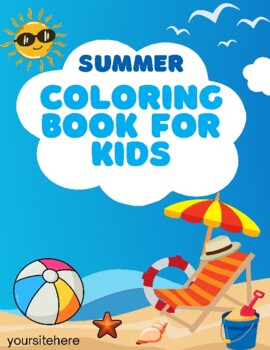 10- page Printable Summertime Vacation Coloring Pages | Digital Download