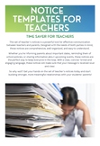 10 parent notice templates for teachers