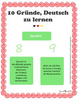 10 Reasons To Learn German Deutsch Lernen Macht Spass Tpt