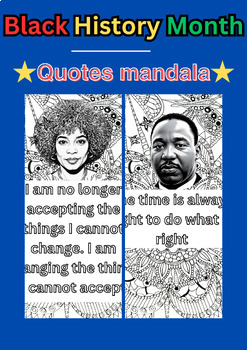 Preview of 10 timeless quotes to light your way black history month coloring page