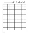 100-101 DAYS SMARTER BLANK COUNTING CHART