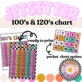 100 & 120's Chart // Jetsetter Classroom Decor  ✈️