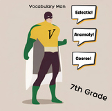 One Hundred 7th Grade Vocabulary Words - Gap-Fill, Workshe