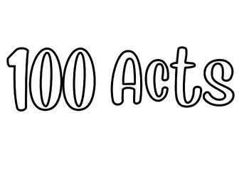 Preview of 100 Acts of Kindness