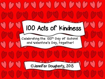Preview of 100 Acts of Kindness - Editable
