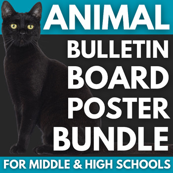 Preview of 100 Animal Posters BUNDLE | Quotes for Nature Classroom Decor | Earth Day