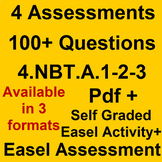 100+ Questions for 4.NBT.A 1-2-3 [Pdf  + Self Grade Easel 