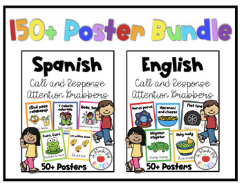 Preview of 150+ Attention Grabbers in Spanish and English Bundle