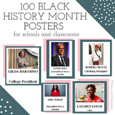 100 BLACK HISTORY MONTH POSTERS FOR THE CLASSROOM OR SCHOOL