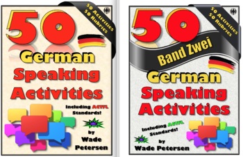 Preview of 100 (BUNDLED) German Speaking Activities with Rubrics!