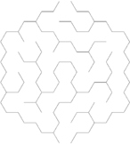 100 Beginner Hexagonal Mazes - Pack B