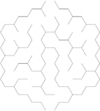 100 Beginner Hexagonal Mazes - Pack G