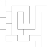 100 Beginner Square Mazes - Pack A