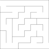 100 Beginner Square Mazes - Pack C