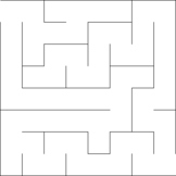 100 Beginner Square Mazes - Pack G
