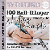 100 Bell-Ringer Paragraph Writing Journals with Task Cards