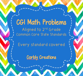 Preview of 100 CCSS 2nd Grade CGI Word Problems