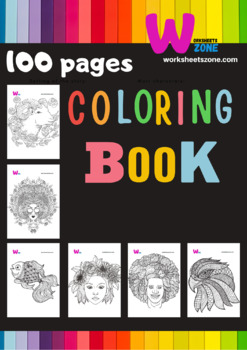 100 PAGES Adult Coloring Pages 