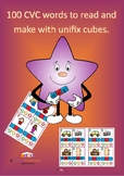 100 CVC words to read and make with unifix cubes.