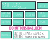 100 Canvas Buttons PNG (Mint and black) + links to create 