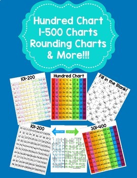 Preview of Number Charts 1-500