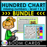 100 Chart - Missing Numbers BOOM CARDS BUNDLE