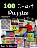 100 Chart Puzzles- (17 total designs)