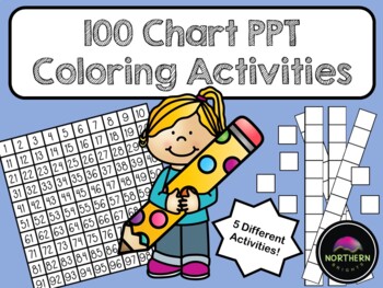 Preview of 100 Chart Puzzles - PPT Coloring Activities