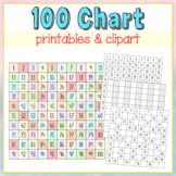 100 Charts - Printable Activiities, Reference Sheets, Clip