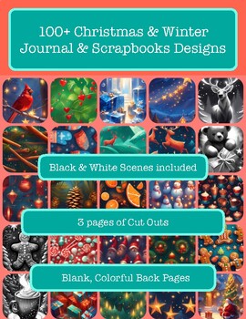Preview of 100+ Christmas & Winter - Journaling, Scrapbooking, Background & Craft Designs