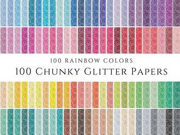 Rainbow Glitter Paper, Digital Paper, Glitter Paper