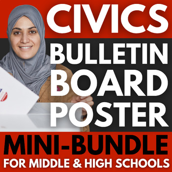 Preview of 100 Civics Posters MINI-BUNDLE | Social Studies Classroom Decor