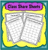 100 Class Sharing Sheets