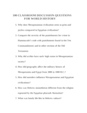 100 Classroom Discussion Questions for World History