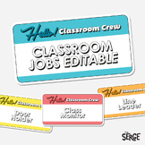 100 Classroom Jobs Task Cards + Editable Templates - Class