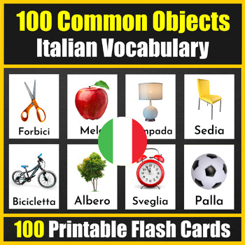 Abbigliamento e accessori flashcard + attività (Italian) (+ Digital TpT)