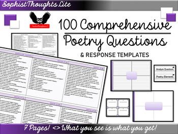 Preview of 100 Comprehensive Poetry Questions
