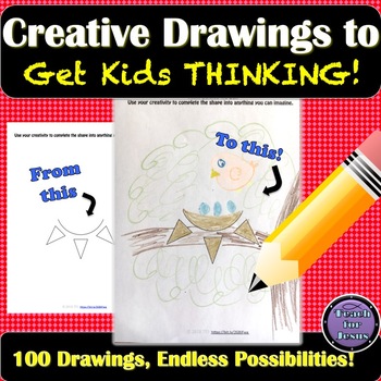 Preview of Finish the Drawing Worksheets - Early Finisher Activities