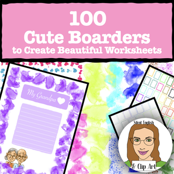 Preview of 100 Cute Borders to Create Beautiful Worksheets