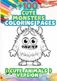 100 Cute Monsters printable coloring pages