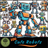 100 Cute Robots {A Novel Idea Digital Clip Art}