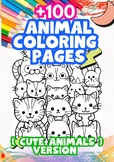 100 Cute animals printable coloring pages