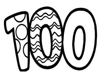 100 Days Of School Coloring Bundle 24 Pages 100th Day Of School